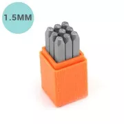 ImpressArt 1.5mm metal stamps - numbers 0 to 8 SERIF FREE x9