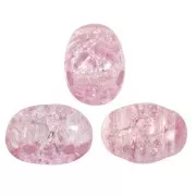 7x5mm Samos® Glass beads by Puca® - New Cracked Light Amethyst x10g