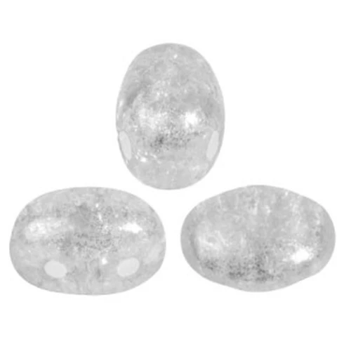 7x5mm Samos® Glass beads by Puca® - New Cracked Crystal x10g