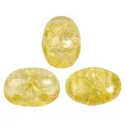 7x5mm Samos® Glass beads by Puca® - New Cracked Honey x10g