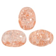 7x5mm Samos® Glass beads by Puca® - New Cracked Light Peach x10g|raw }}