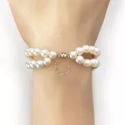 10x4mm 925 Sterling Silver Magnetic clasp with 7cm cable safety chain x1