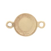 5mm Spacer for roundflat back cabochon - Gold Filled x1|raw }}