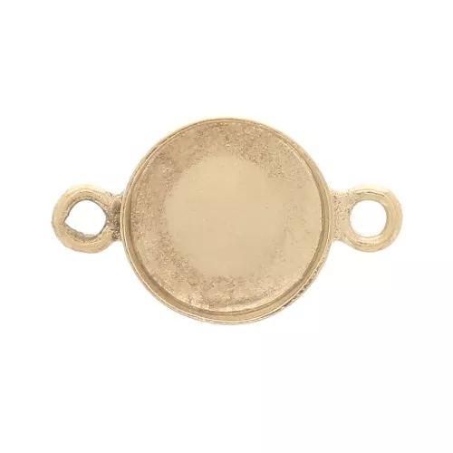 5mm Spacer for roundflat back cabochon - Gold Filled x1