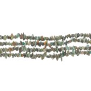 Chips 3 - 5 mm gemstone beads - African Turquoise - Jasper x81cm
