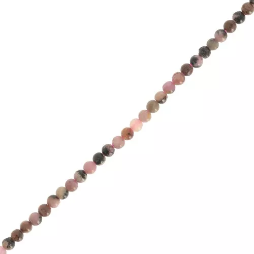 Round beads 2 mm gemstone - Rhodonite x39cm