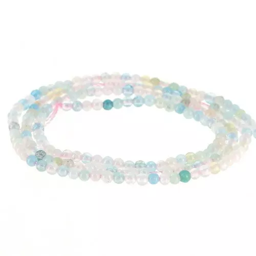 Round beads 2 mm gemstone - Morganite x39cm