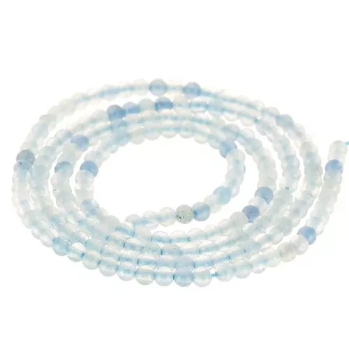 Round beads 2.5 mm gemstone - Aquamarine x39cm