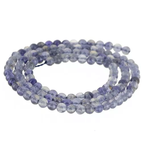 Round beads 3 mm gemstone - Iolite x39cm