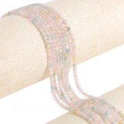 Round beads 3 mm gemstone - Morganite x39cm