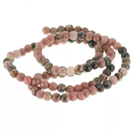 Round beads 4.5 mm gemstone - Rhodonite x38cm