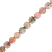 6mm Round gemstone beads - Rhodochrosite x39cm