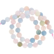 Round beads 8.5 mm gemstone - Morganite x38cm