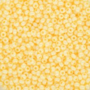 Preciosa Seed Beads 11/0 2 mm - Opaque Yellow Terra Pearl x 20 g