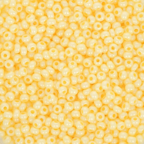 Preciosa Seed Beads 11/0 2 mm - Opaque Yellow Terra Pearl x 20 g