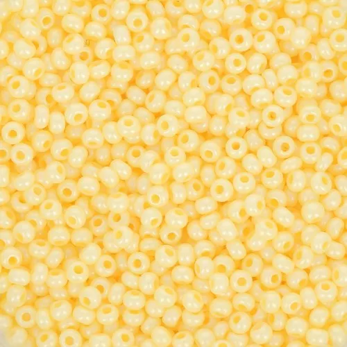 Preciosa Seed Beads 11/0 2 mm - Opaque Yellow Terra Pearl x 20 g