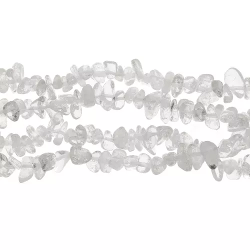 8 - 11 mm gemstone beads - Rock Crystal x79cm
