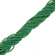 11/0 Preciosa Charlotte Cut Beads - Opaque Dark Green x20g