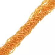 11/0 Preciosa Charlotte Cut Beads- Transparent Topaz x20g