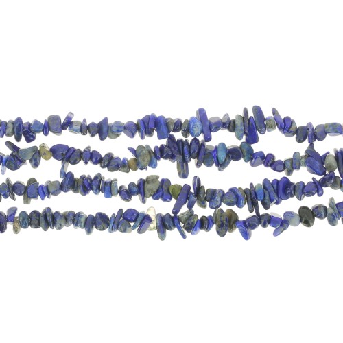 Tinted Lapis Lazuli Chip beads 3 - 5 mm x80cm