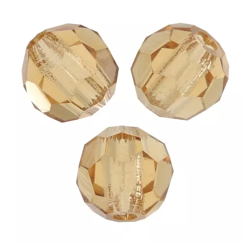 3mm Preciosa Crystal Faceted Beads - Light Colorado Topaz x20