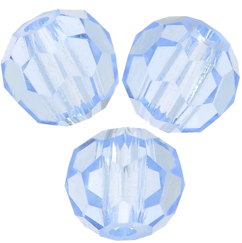 4mm Preciosa Crystal Faceted Beads - Light Sapphire x20