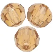 4mm Preciosa Crystal Faceted Beads - Light Colorado Topaz x20