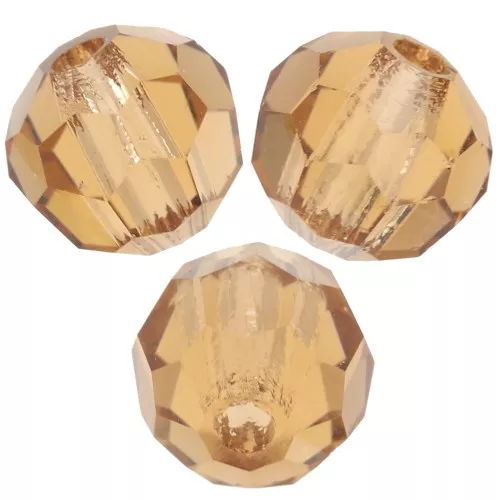 4mm Preciosa Crystal Faceted Beads - Light Colorado Topaz x20