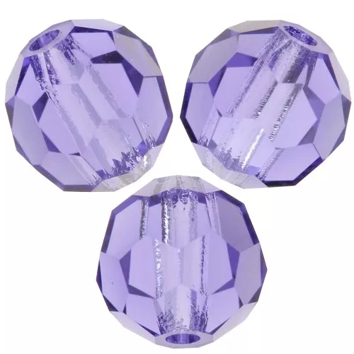 4mm Preciosa Crystal Faceted Beads - Tanzanite x20