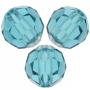 4mm Preciosa Crystal Faceted Beads - Indicolite x20