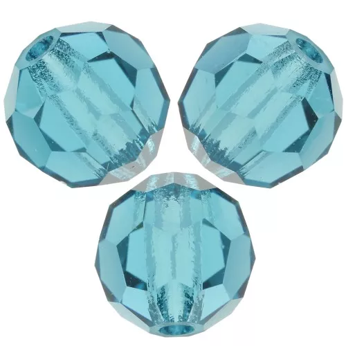 4mm Preciosa Crystal Faceted Beads - Indicolite x20