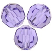 6mm Preciosa Crystal Rounds - Tanzanite x6