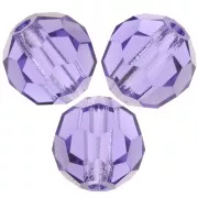 6mm Preciosa Crystal Rounds - Tanzanite x6