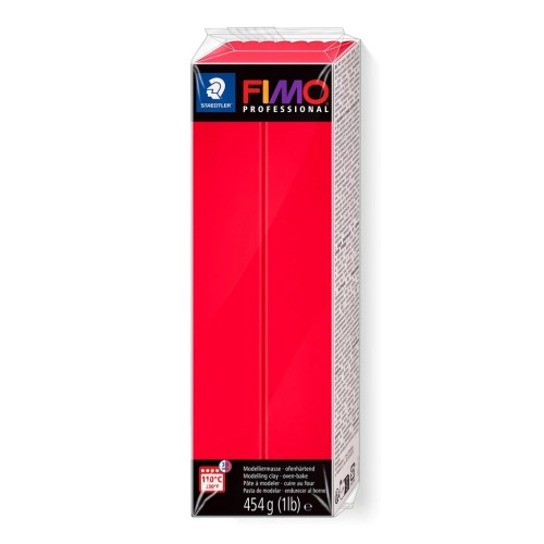 Polymer Clay Fimo Professional 454gr - Red (n°200) x1