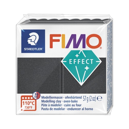 Fimo Polymer Clay Galaxy Effect 57gr - Steel Grey Metallic (n°091)