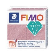 Fimo Polymer Clay Galaxy Effect 57gr - Glittery Rose Gold (n°212)