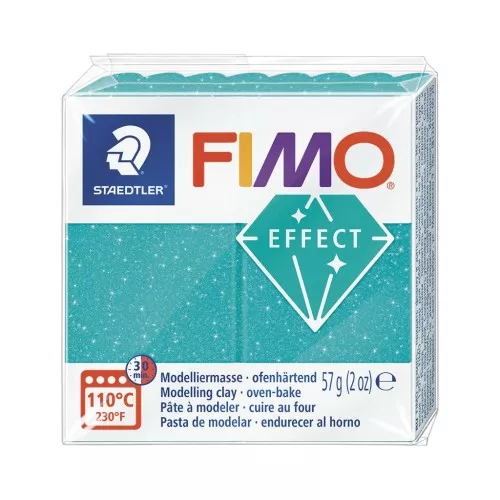 Fimo Polymer Clay Galaxy Effect 57gr - Turquoise (n°392)