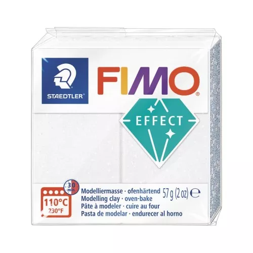 Fimo Polymer Clay Galaxy Effect 57gr - White (n°002)