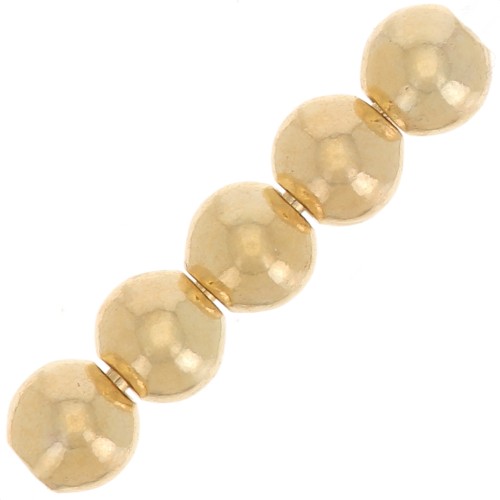 2.5mm Round beads - Gold filled x25