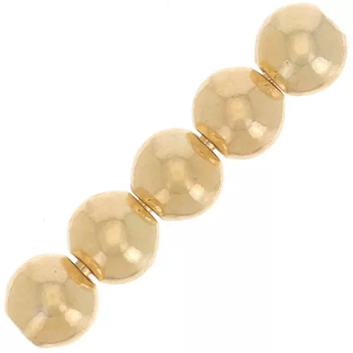 2.5mm Round beads - Gold filled x25
