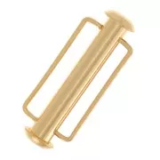 27mm Sliding clasp for bead weaving - Fine Gold-plated x1