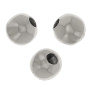 3mm 303L stainless steel round beads x100|raw }}