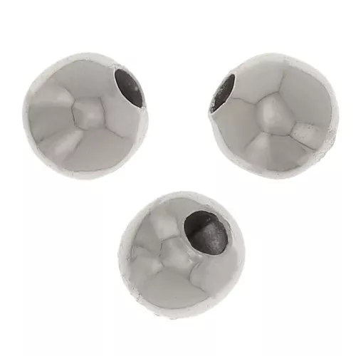 3mm 303L stainless steel round beads x100
