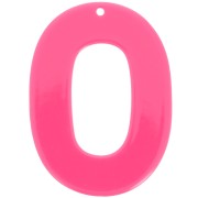 47x34mm acrylic oval pendant - Fuchsia x1|raw }}