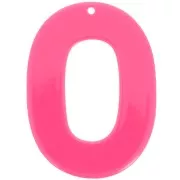 Fuschia - 47x34mm acrylic oval pendant - Fuchsia x1 47x34mm acrylic oval pendant - Fuchsia x1