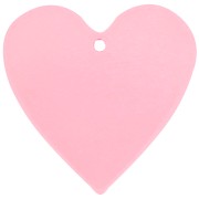 31x32mm transparent Acetate Heart Pendant - Pink x1|raw }}