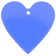 31x32mm transparent Acetate Heart Pendant - Blue x1|raw }}