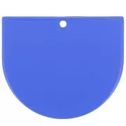 29x33mm Clear acrylic half moon pendant - Blue x1