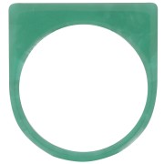 Transparent Acetate Flat Ring - Size 51 - Dark Green x1