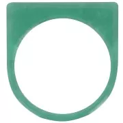 Transparent Acetate Flat Ring - Size 51 - Dark Green x1